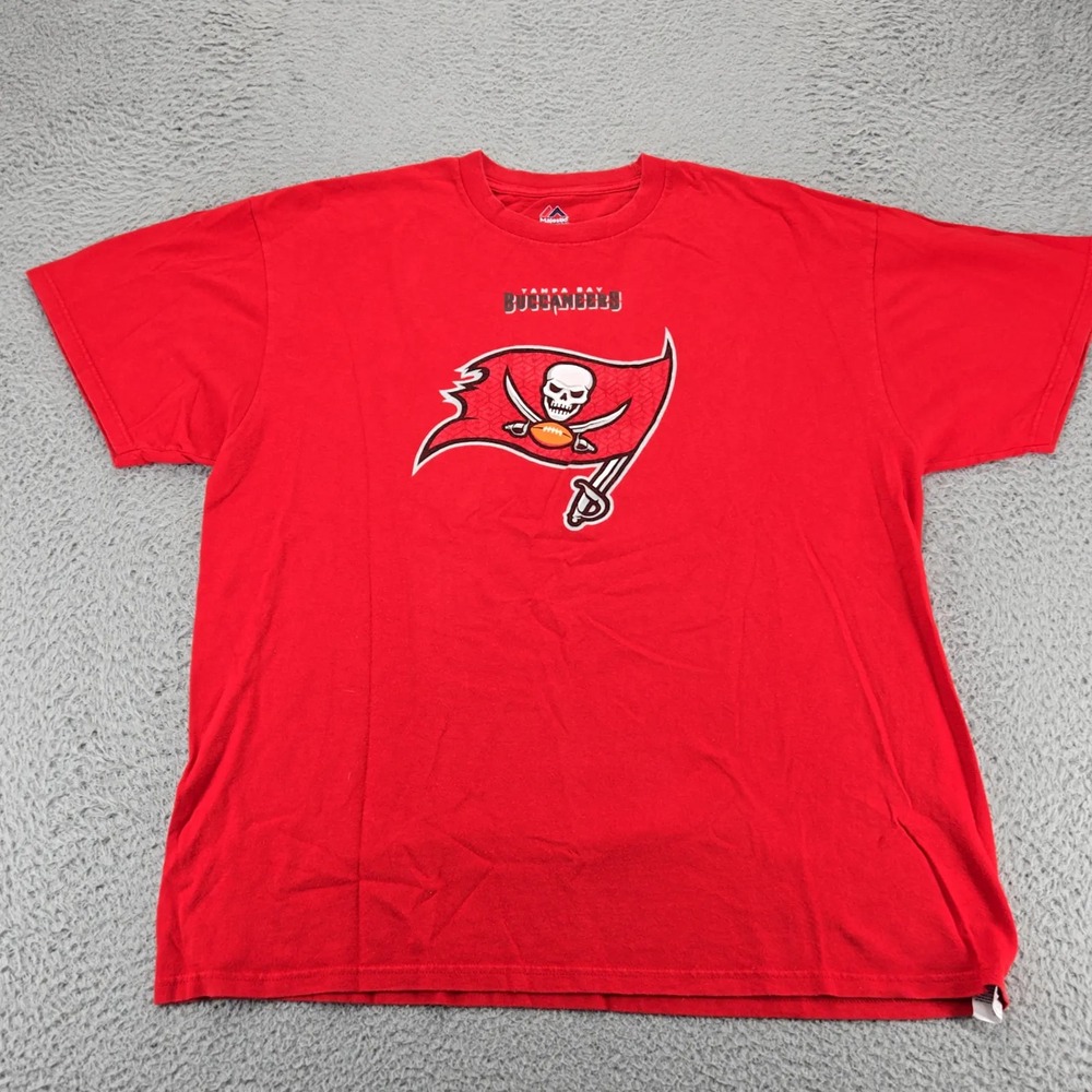 Tampa Bay Buccaneers Shirt Mens XL Red NFL Football Short Sleeve Crewneck
